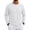 White01, variant on Hsovts Men's T-Shirt Long Sleeve Crewneck Cotton Tees Dark Blue S