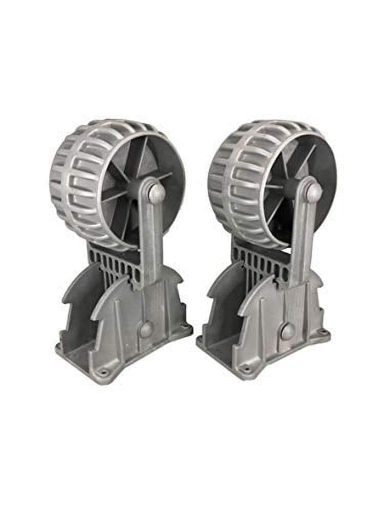 Pactrade Marine Flip-up Retrackable Dinghy Wheels Pair Nylon Inflatable Boat Launching Wheels/Boat Dolly