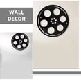 thumbnail image 2 of 2 piezas de carretes de película de metal vintage, decoración de pared con forma de disco de película antiguo, decoración colgante para cine en casa o sala de cine., 2 of 8