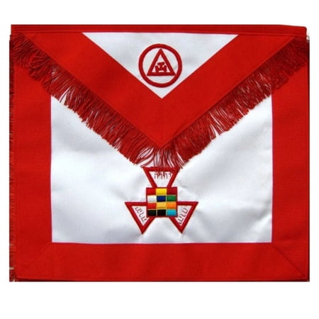 PAST HIGH PRIEST ROYAL ARCH CHAPTER APRON - RED HAND EMBROIDERY