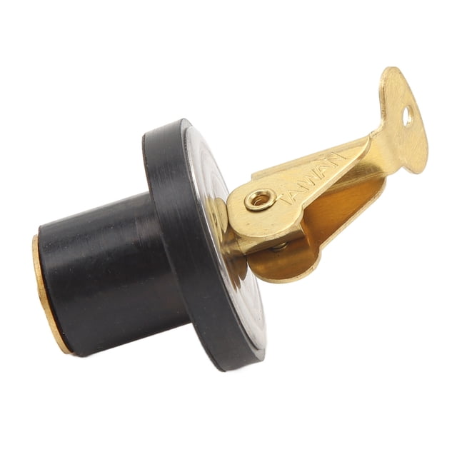 Rustproof Brass Drain Plug for Boat Marine Sinks, Beams, Baitwells - Strong Sealing Compression Drain Plug, Easy to Use, Durable Construction, Wide Application with Rubber