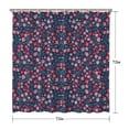thumbnail image 5 of Pioneer Flower Floral Print Pattern Shower Curtain 72"x72" ,Bathroom Decorative Shower Curtains Set with 12 Hooks,Modern Waterproof Washable Shower Curtain, 5 of 6