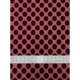 thumbnail image 3 of 1.5 Inch Circles on Burnout Out Velvet Polyester Spandex Fabric by The Yard (Burgundy), 3 of 3