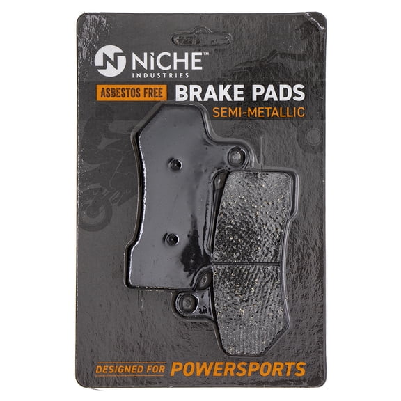 Niche Brake Pad Set for Harley-Davidson V-Rod Semi-Metallic Motorcycle 519-KPA2423D
