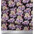 thumbnail image 3 of Soimoi Rayon Fabric Insect,Pansy & Yellow Flower Floral Print Fabric by Yard 42 Inch Wide, 3 of 3