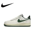 thumbnail image 3 of Zapatillas Nike originales Air Force 1 07 de caña baja, cómodas y casuales para exteriores, color negro, blanco y rojo, 3 of 5
