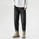 thumbnail image 3 of Pantalones vaqueros ajustados para hombre con bolsillos, pantalones vaqueros para hombre, moda coreana, novedad de verano, estilo coreano, algodón suelto, estilo 2024, talla XS, 3 of 5