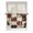 Sienna, variant on Sheer Curtains 54 Inch Length, Brown Beige Semi Sheer Curtains Light Filtering Window Treatment, Vintage Art Plaid Farmhouse Checkered Privacy Voile Drapes for Living Room Bedroom 52x54 Inch