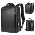 thumbnail image 1 of 100% Genuine Leather Backpack For Men 15.6 Inch Laptop Backpack USB Charge Anti-Theft Waterproof Large Capacity Male Travel Bags DMH, 1 of 6