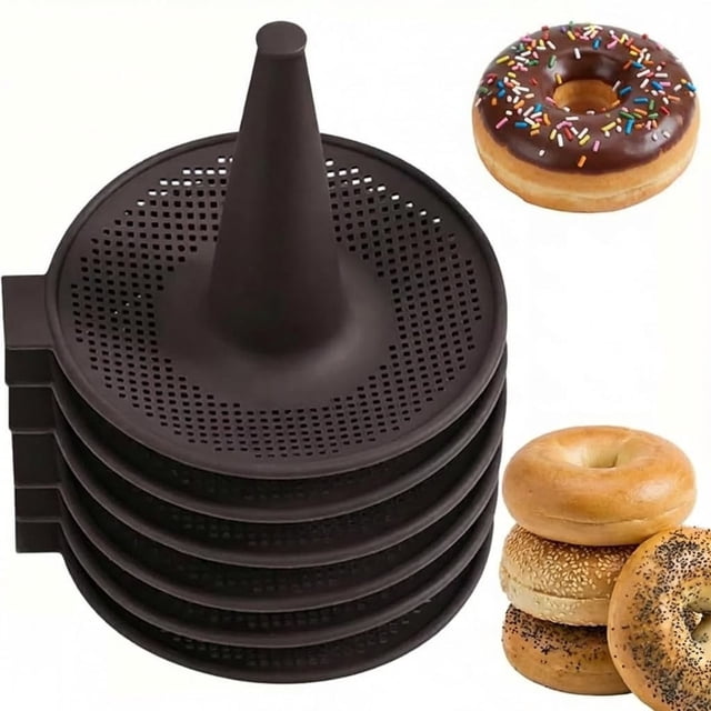 6 Pack Making Kit For Homemade Baking Silicone Donut Pan Maker Set Nonstick Easy Release Reusable Silicone