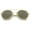 Creme-Gold / Smoke Mirror, variant on sunglassLA - Modern Metal Double Nose Bridge Colored Mirror Lens Round Sunglasses - 52mm
