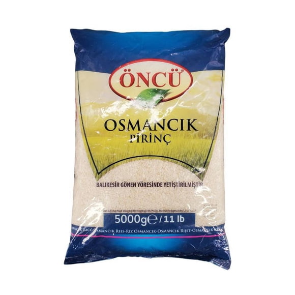 Öncü - Riz Osmancik - 1ct - 5kg - Premium Turc à Grains Courts pour des Pilafs Parfaits (1ct)