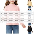 thumbnail image 3 of JFOPQVSM Girls Long Sleeve Shirts Girls T Shirts Size 2-10Y,Ribbed Tees,Crewneck,Cotton,Cute Undershirts,Base Layering,Pull On,Comfy, 3 of 6