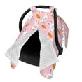 thumbnail image 2 of Naloa Rabbit And Carrot Baby Car Seat Cover, Breathable Baby Carrier Cover, Multiuse Baby Carrier Cover & Nursing Breastfeeding Cover, 2 of 9