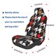 thumbnail image 3 of Fotbe Houndstooth Green Red Funda para Asiento de Auto con Estampado – Impermeable y Antisudor – Ajuste Universal, Lavable a Máquina, Antideslizante (1 Pieza), 3 of 5