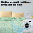 thumbnail image 6 of Qocolhg Cute Summer Quilt Bedding Modern Air Conditioner Quilt for Kids, Cotton Breathable Comforter Print Floral Quilts Bedspread, Cooling Blankets for Hot Sleepers, 39x59 inch, Green, 6 of 6