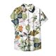 thumbnail image 5 of Fiudx Ofertas Flash Artículos En Oferta Blusas de Manga Corta Estampadas con Flores y Plantas Cómodas Informales Regulares para Mujer a La Moda, 5 of 5