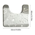 thumbnail image 3 of TACILIP Bathroom Supplies, 1PC In The Dark Fleece Floor Mat Bathroom Absorbent Non Mat Toilet Floor Mats, Home Gifts, 3 of 6