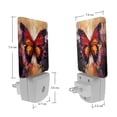 thumbnail image 7 of HemaKayy 2 Pack Automatic Sensor Dusk-to-Dawn LED Night Lights | Warm Sweet Wall Night Light for Home, Bedroom, Hallway | Energy-Saving Dusk-to-Dawn Nightlight - Painting Red Butterfly, 7 of 7