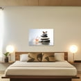 thumbnail image 3 of ZHONGYUTONG Zen Canvas Wall Art Stones Lotus Flowers Butterfly Pictures Prints Spa Decor (16"x24"), 3 of 6