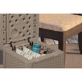 thumbnail image 4 of Suncast Éléments Carré Résine Patio Bac de Rangement Table de Fin, Taupe Foncée, 4 of 5
