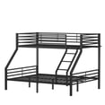 thumbnail image 2 of Ktaxon Twin XL Over Queen Metal Bunk Bed with Stairs & Full-Length Guardrail, Black, 2 of 9