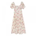 thumbnail image 2 of Women's Summer Wrap Floral Vintage Floral Print Split Belted Flowy Boho Beach Long Dress, 2 of 6