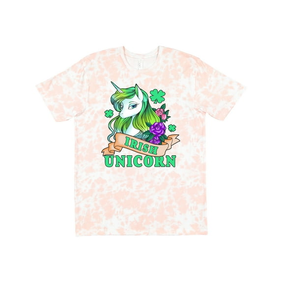 Inktastic St Patricks Day Irish Unicorn Illustration with Shamrocks T-Shirt