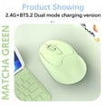 thumbnail image 4 of Hwkond Wireless Mouse Mode Wireless Mouse 2.4G+BT5.2 Charging 4D Mute Rechargeable-mode Bluetooth Wireless Mouse Silent on Clearance, 4 of 6