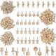 thumbnail image 1 of 230 Pieces Wooden Push Pin , Push Pins Round Head With Pieces Hat-shapedwooden Clips Wooden Head Pins Steel Point Thumb Tacks Compatible With Bulletin, 1 of 4