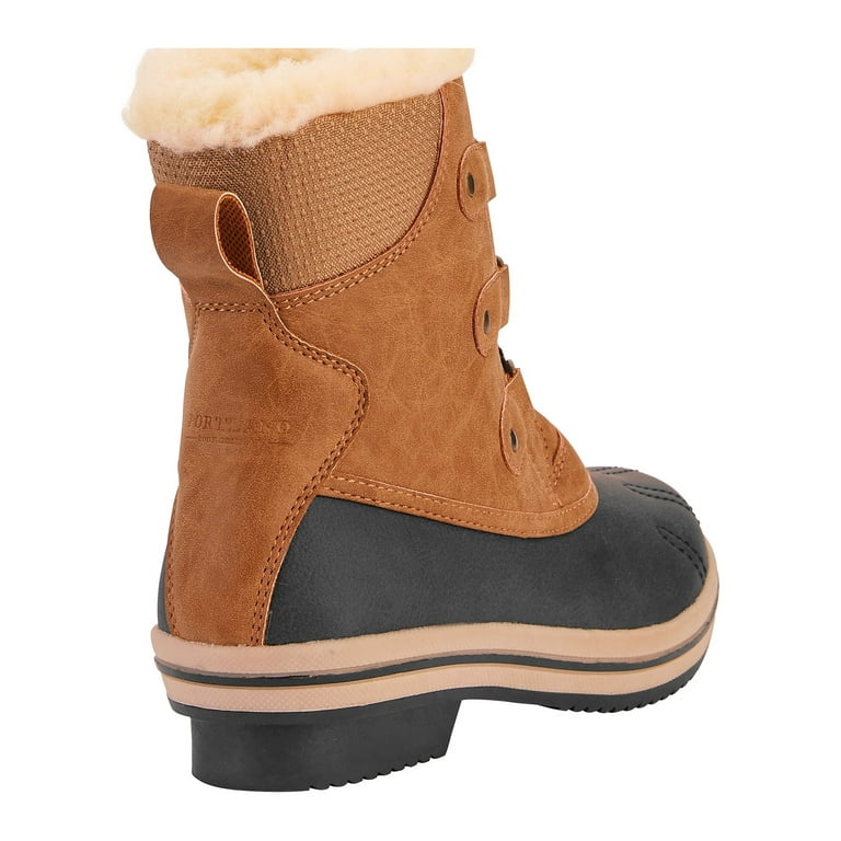 Portland Boot Company Women s Ginger 7 Faux Fur Lined Duck Boot Walmart