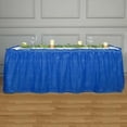 thumbnail image 2 of Efavormart 14FT Royal Blue 10 Mil Thick | Pleated Plastic Table Skirts - Disposable Table Skirt Spill Proof, 2 of 5