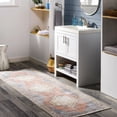 thumbnail image 4 of Mark&Day Washable Rugs, 3x20 Leihoek Traditional Charcoal Runner Area Rug, Blue Orange Grey Carpet for Hallway, Kitchen, Bedroom or Living Room (2'7" x 20' Runner, Machine Washable), 4 of 10
