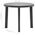 thumbnail image 4 of vidaXL Table de Jardin Anthracite 89 cm Plastique, 4 of 4