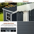 thumbnail image 4 of Olurrisa 6ft x 4ft Plastic Outdoor Storage with Floor and Lockable Door Plastic Garden Shed for Backyard, Lawn, Cold Grey, 4 of 6