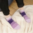 thumbnail image 4 of BambooMN Women's Chenille Fuzzy Color Block Crew Ankle Home Socks, 4 of 5