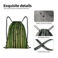thumbnail image 4 of Daiia Green Bamboo Fence1 Pattern Drawstring Backpack, Gym Bag, Lightweight Backpack, Water-Resistant Bag Travel Sports Backpack, Fitness Bag, Yoga Bag-Small, 4 of 6