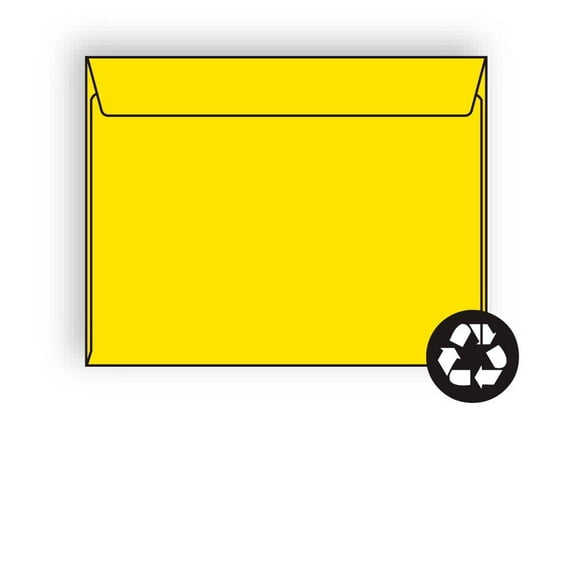 Open Side Booklet Envelopes, 6" x 9", 24#, Brightly, Acid Free, Side Seams (Box of 500)