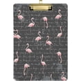 thumbnail image 1 of FMSHPON Flamingo Clipboard Hardboard Wood Nursing Clip Board and Pull for Standard A4 Letter 13x9 inches, 1 of 7