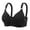 Black, variant on SIYUDAN Women's Plus Size Front Button Closure Senior Older Push Up Wireless Comfort Everyday Bra Women Bras Push Up Comfort Tshirt Bralettes, Size 42