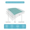 thumbnail image 4 of Full Size Quilt Bedding Set, Vintage Turquoise Striped Reversible Summer Quilt 3 Pieces, Farmhouse Modern Stripes Boho Texture Lightweight Bedspreads Coverlets with 2 Pillow Shams for All Seasons, 4 of 5