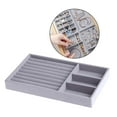 thumbnail image 4 of Stackable Jewelry Tray, High-Capacity Jewelry Drawer Dresser Storage Organizer Holder Display Case Holder for Ear Necklace (Grey) - Mixed, 4 of 10