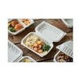 thumbnail image 6 of Earthchoice Vented Microwavable Mfpp Hinged Lid Container, 9 X 6 X 3.1, White, Plastic, 170/carton, 6 of 6
