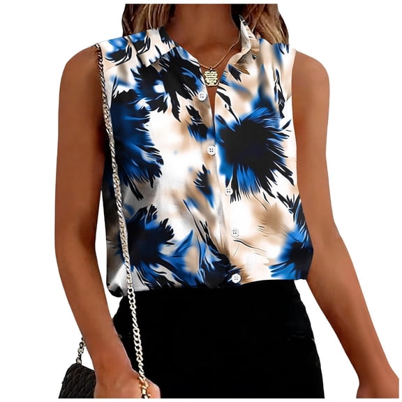 Cilsoka 2026 Spring Summer Fashion, Womens Summer Tank Tops Sleeveless T Shirt Casual Loose Fit Tunic Blouses