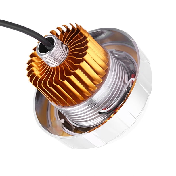 Lente de proyector LED, proyector de faros LED para motocicletas, luz tipo ojos de ángel, faros tipo ojos de ángel y diablo, claridad notable