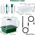 thumbnail image 3 of LAPAMAX 5Pack Seed Starter Trays Kits With Grow Light, Adjustable Brightness & Humidity, for Greenhouse Seedlings, 3 of 9