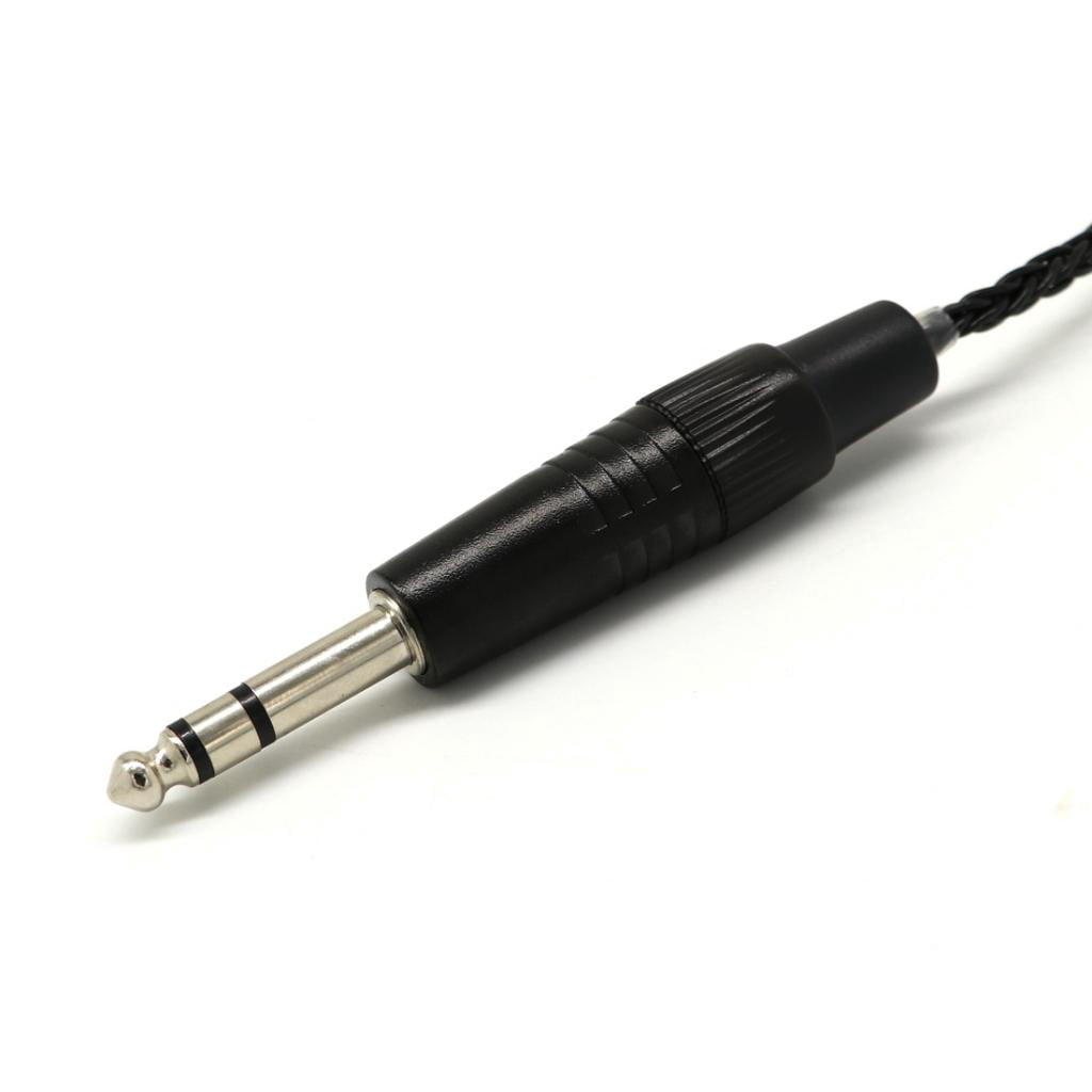 4.4mm Balanced Male to 6.35mm Balanced Female Audio Adapter Cable 6.35mm TRS Stereo Audio Cable,Black
