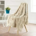 thumbnail image 3 of Home Soft Things Herringbone Faux Fur Throw - Beige - 50" x 60", 3 of 10