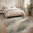 thumbnail image 3 of ODIKA 8'x10' Washable Area Rug Brushstroke Distressed Vintage Tonal Faded Interlocking Abstract Flowing Dynamic for King Size Bedroom Under Bed, Master Suite, Non-Shedding, Easy Care, 3 of 7