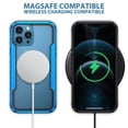 thumbnail image 2 of Allytechgroup Clear Case for iPhone 16, Slim Lightweight Hard PC Anti Yellowing Support Wireless Charging Shockproof Magnetic Back Cover for iPhone 16 Women Men, Blue, 2 of 8